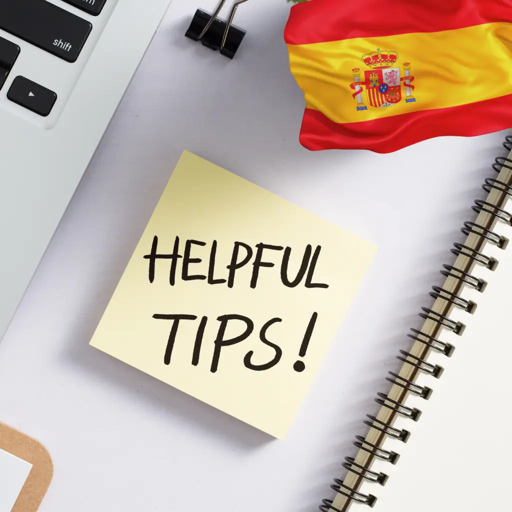 A notebook with top 5 tips on how to get a Spanish Visa Medical Certificate Online with Wilmer Health in the UK